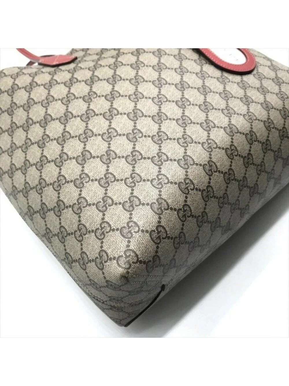 Gucci Tote GG Supreme Reversible Vintage Beige